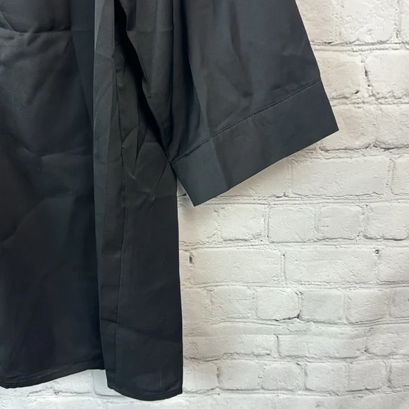 BloomChic Black Cut Out Button Down Top Plus Size 1X - Picture 4 of 7